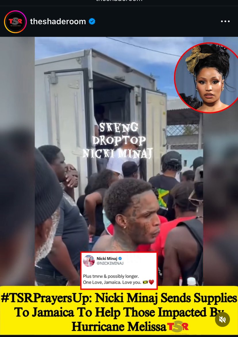 The Shade Room actually posted something positive about Nicki!!!!!!