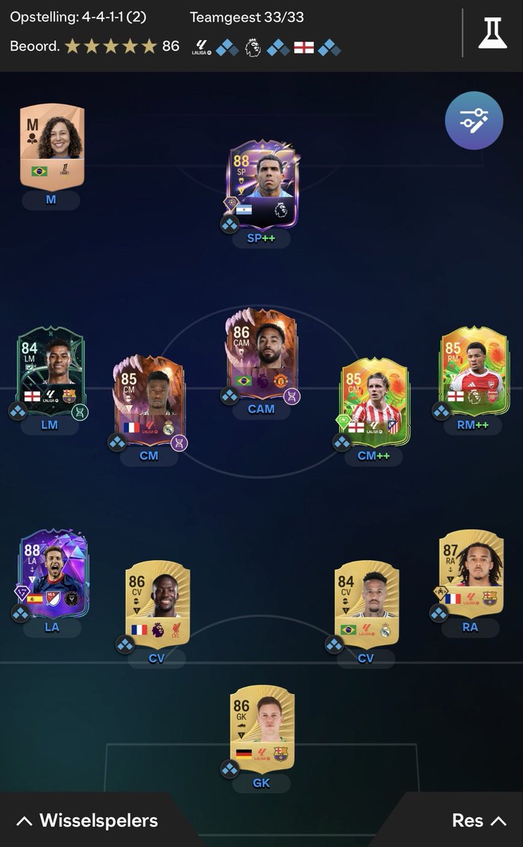 xJOPlE's tweet photo. @rxckydusa Have Pina Pacho and Nuno Mendes untradable. Only one I could sell in the team would be Kounde. Would that be worth it to build something more meta? Have 400k coins https://t.co/gFqPZPHvHk