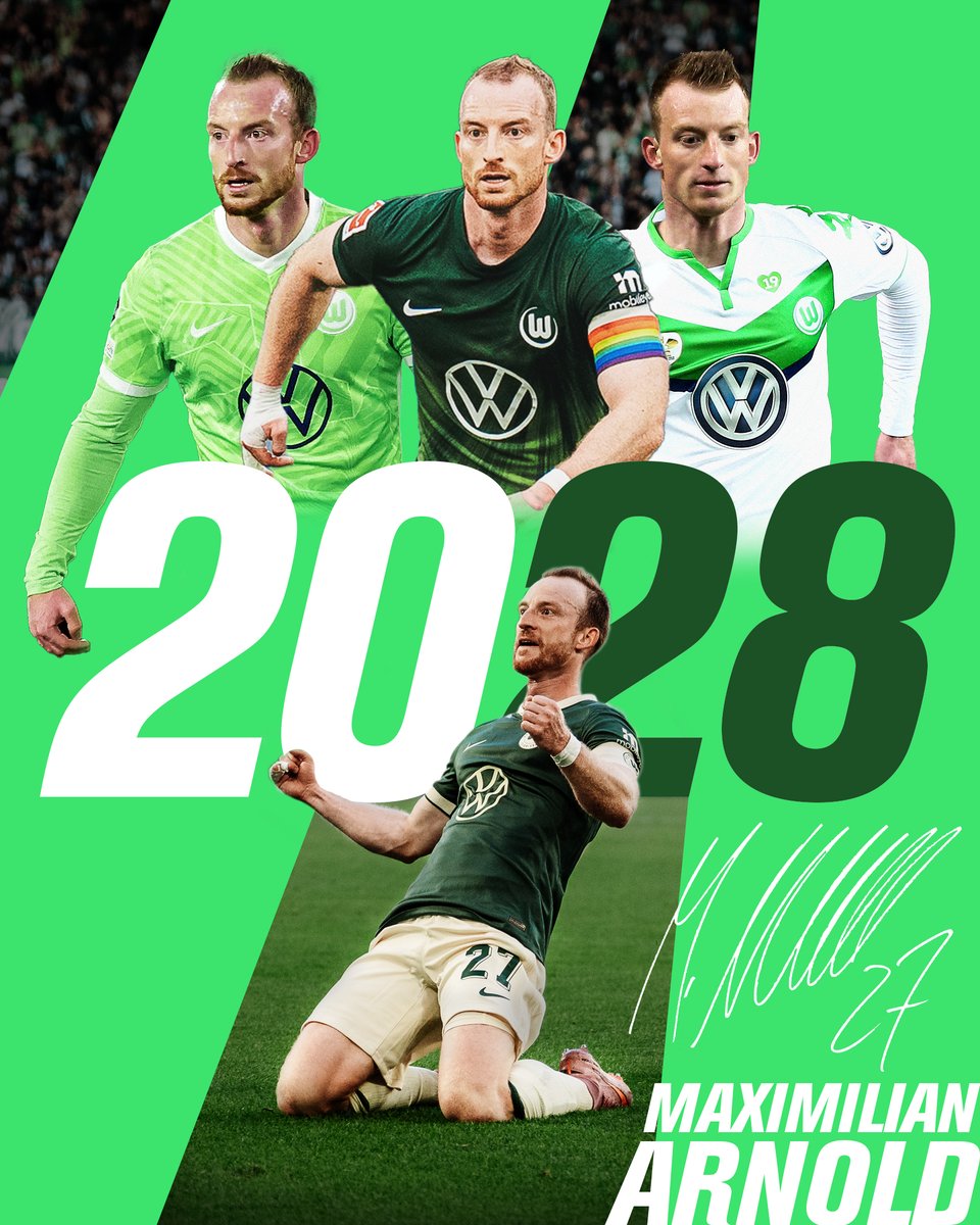 VfL_Wolfsburg's tweet image. Der Kapitän bleibt an Bord!  🥰

Maximilian Arnold hat seinen Vertrag bei unseren Wölfen vorzeitig um zwei weitere Jahre verlängert. Schön, dich weiter bei uns zu haben, Max! 💚

ℹ️➡️ vfl-wolfsburg.de/newsdetails/ne…

#VfLWolfsburg