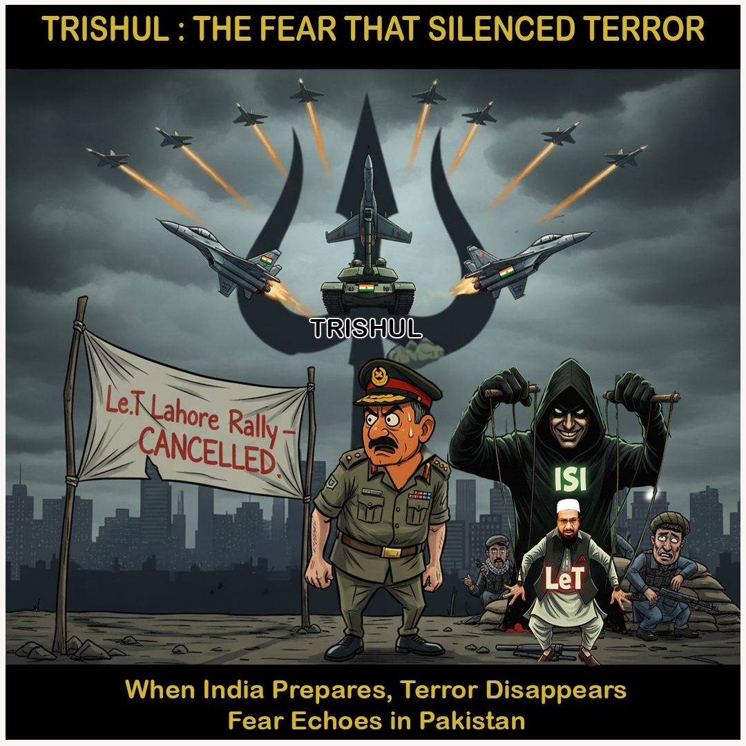 FayazAhmadNaza1's tweet photo. They plan rallies. We plan readiness.
They spread fear. We project strength.
TRISHUL — When India prepares, terror disappears! 🇮🇳
#FearlessIndia #IndianArmy #भारतीयसेना #PakSponsoredTerror #ExerciseAkhandPrahar https://t.co/9JYsbApfm4