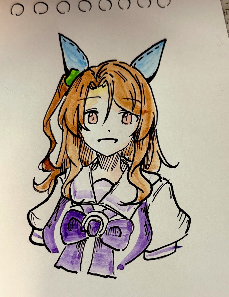 アナログ水彩でキングヘイロー