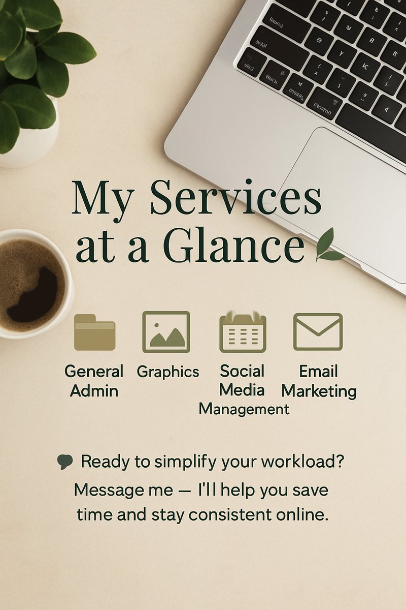Ishentials_VA's tweet image. 💬 Ready to simplify your workload? Message me — I’ll help you save time and stay consistent online.

#HireAVA #StartupSupport #VirtualAssistant