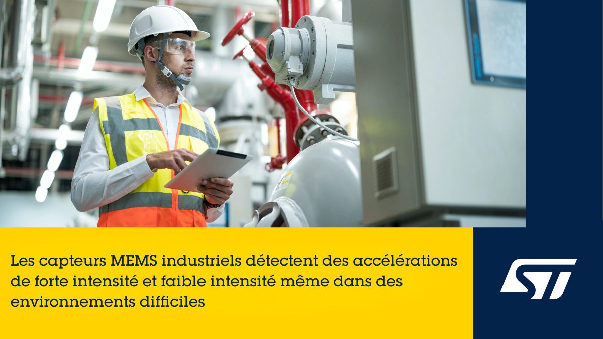 ST_France_News's tweet image. 🚀 Découvrez le nouveau ISM6HG256X, un capteur de mouvement révolutionnaire 3-en-1 de l’équipe #MEMS de @ST_World ! Conçu pour les applications #IoT industrielles (IIoT)  gourmandes en données, ce petit concentré de technologies combine des accéléromètres de forte intensité…