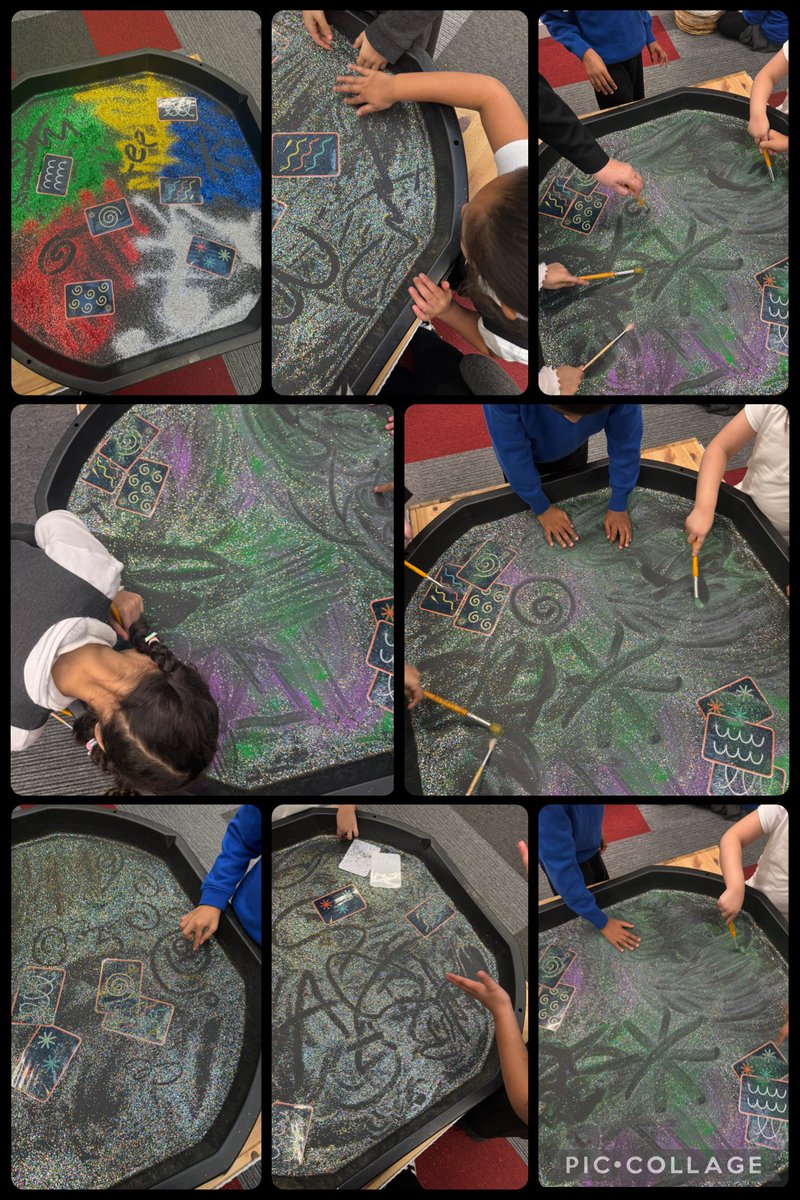 MissSmithRMPA's tweet photo. 🎆 Sparkling mark making! The children explored fireworks in our glitter tuff tray — developing their fine motor skills through creative fun. ✨#MarkMaking #FineMotorSkills @Rowlatts_TMET https://t.co/5bgmlFlwVk