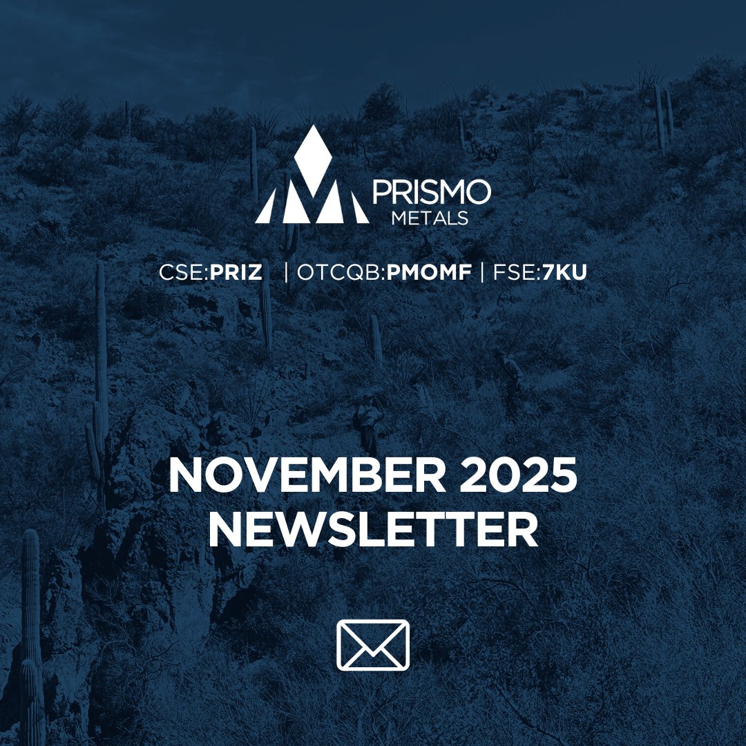 Don't miss our November newsletter! Momentum is high in Arizona: We've hit exceptional high-grade Ag, Au, &amp; Cu, confirmed porphyry potential, and are now expanding our drill program. 

Read the full strategy here: 🔗 conta.cc/3LsnYUY

$PRIZ $PMOMF #Mining #Exploration