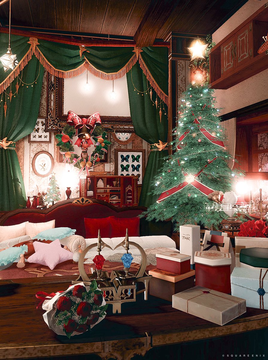 ☾  Nuit de Noël  ꙳⟡

クリスマス前夜、暖かい幸せの中で眠りに落ちるように。

ほぼ去年と同じですが今年は夜バージョンとしました。
詳細はツリーへ

🏷#pipipi_pop

#FF14 #FF14ハウジング #FF14housing
#HousingEden