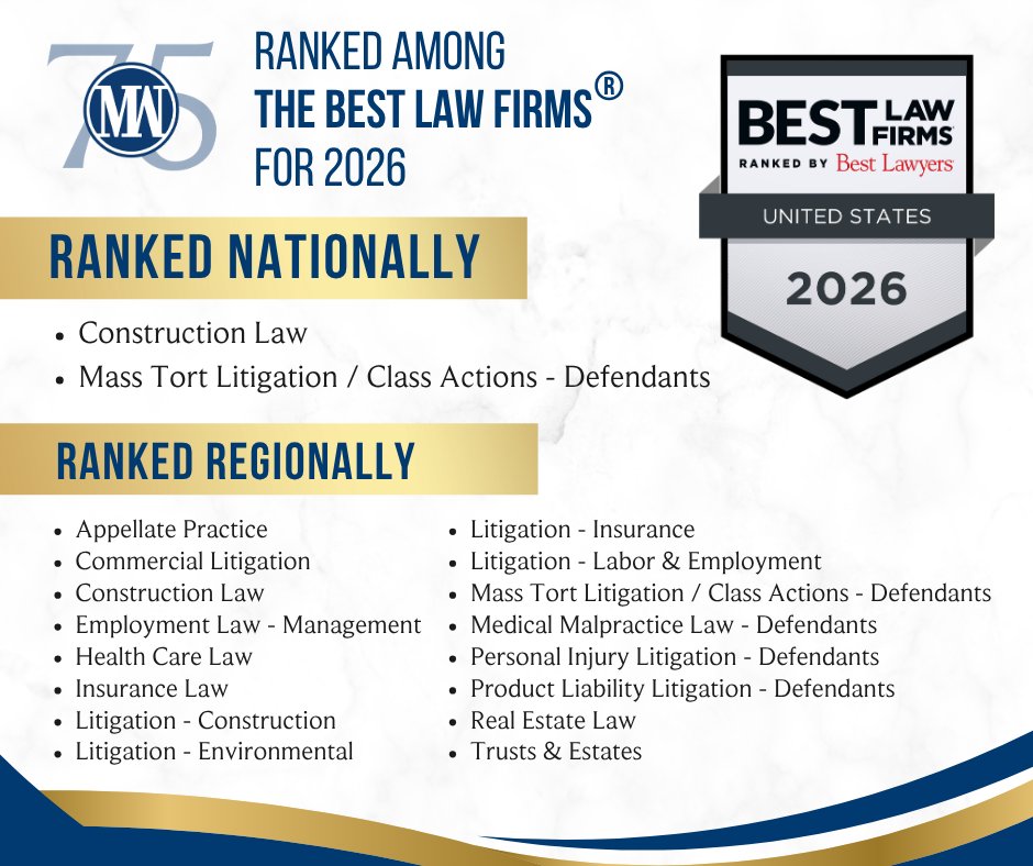 We are pleased to announce our firm has been ranked among the <a href="/BestLawFirms_/">bestlawfirms</a>® nationally and regionally by <a href="/BestLawyers/">Best Lawyers</a>® for 2026. #BestLawyers #BestLawFirms #award #LawFirm