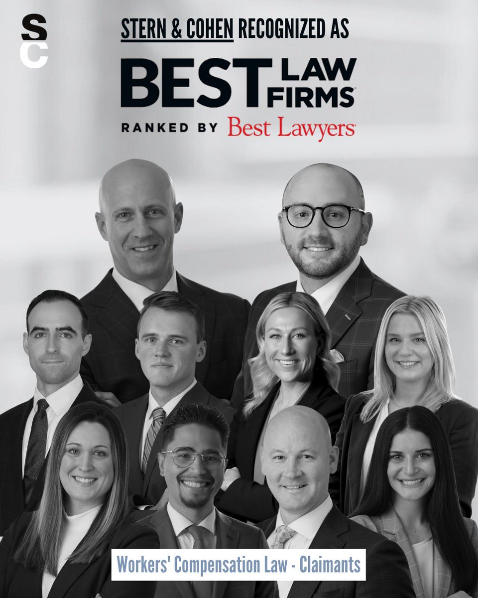 SternCohenLaw1's tweet image. Hard work. Real results. Recognized excellence.

We are honored to be ranked as a Best Law Firm by Best Lawyers for Workers&apos; Compensation Law in Philadelphia.

Thank you to our dedicated team and loyal clients for making this possible.

#WorkersComp #PhiladelphiaLaw