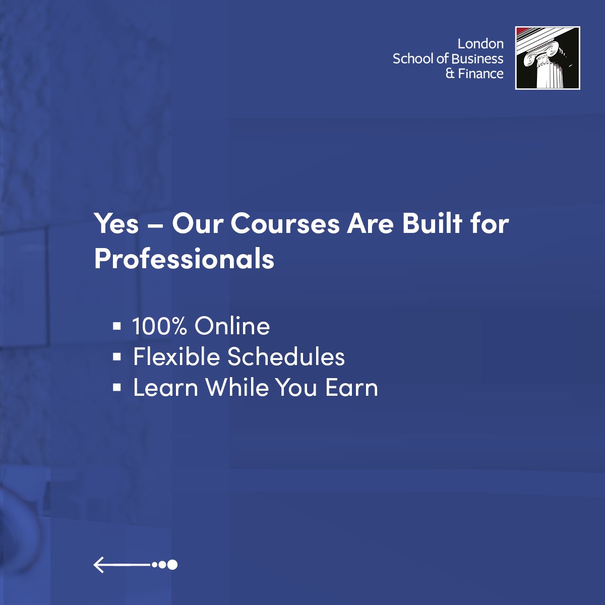 lsbfeducation's tweet image. Too busy to study? Think again.
🎯 Work + Study = Possible.
Share this with someone who thinks they don’t have time.
Have questions about the right option for your career goals?
📩 Send us a DM or visit us at (web.lsbf.org.uk/organicsocial) today.

#FlexibleLearning #LSBF #WorkAndStudy