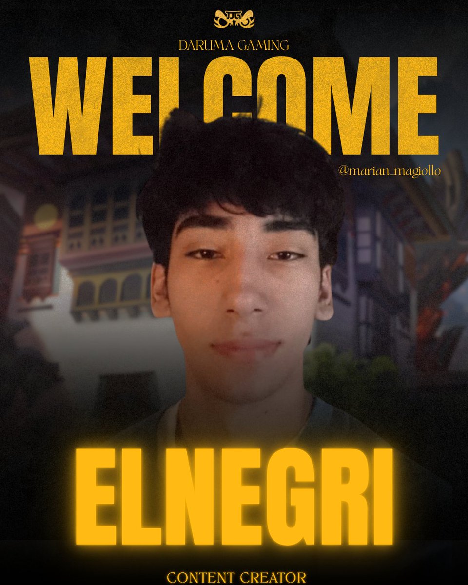 Bienvenido a la familia! 🔥
Nuestro nuevo Content Creator⚡️
twitch.tv/ellnegri