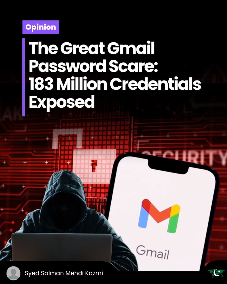 ParadigmShiftPK's tweet image. A leak of 183M email-password pairs, including Gmail credentials, fueled rumors of a “#GmailHack” — but Google wasn’t breached.

The data came from infostealer malware on infected devices, exposing poor #CyberSecurity habits as the real threat.

Read more: paradigmshift.com.pk/gmail-hacked/