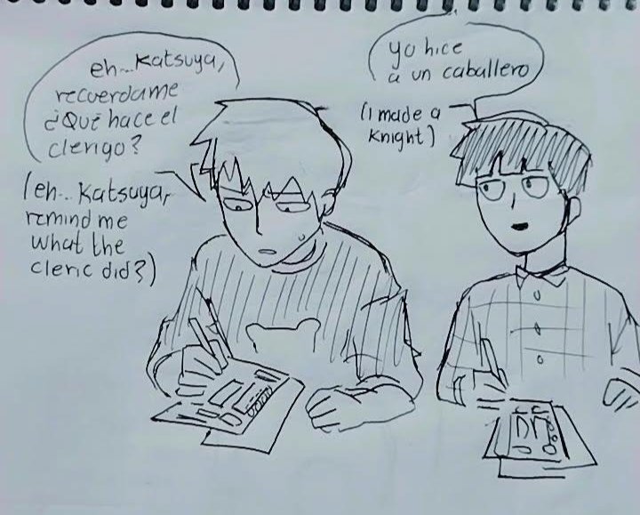 itzkialbaal's tweet photo. #mobpsycho100 jugando dnd https://t.co/ncvLDL2l2P