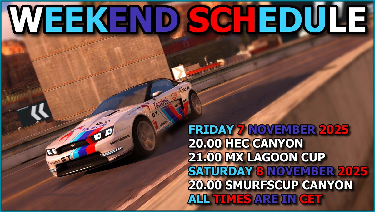 More info about the Smurfscup Canyon at smurfen.nu/canyon
More info about the HEC at maniacalendar.com/event/335
More info about the MX Lagoon Cup at maniacalendar.com/event/383