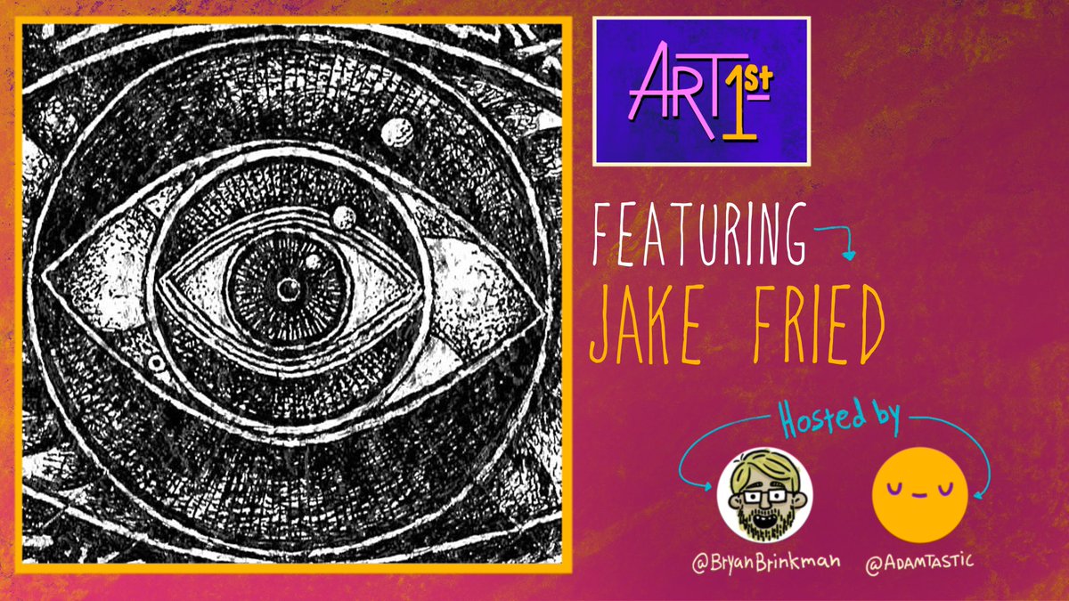 GM!

📆 Friday 11/7
⏰ 1 pm EST / 10 am PST
💜 Special Guest <a href="/jakejfried/">Jake Fried</a> 👁️ 

Join <a href="/bryanbrinkman/">Bryan Brinkman</a> &amp; <a href="/Adamtastic/">ADAMTASTIC</a> as they chat w/ the wildly talented animator and visual artist Jake Fried! ✏️ 

🔴 LIVE on X and YT
🔗 Link below! ↴