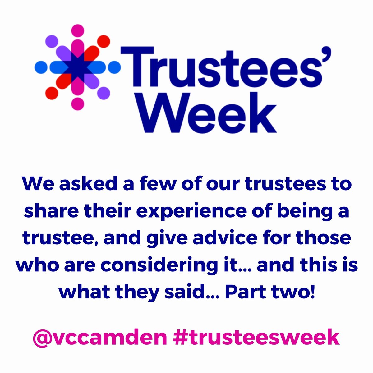 'The best thing for me about being a trustee is realising that I can use the skills I’ve developed at work and in my personal life to make a meaningful difference for a great charity.'

- Josh Berelowitz : Volunteer Centre Camden, Vice Chair

#trusteesweek #wemakecamden