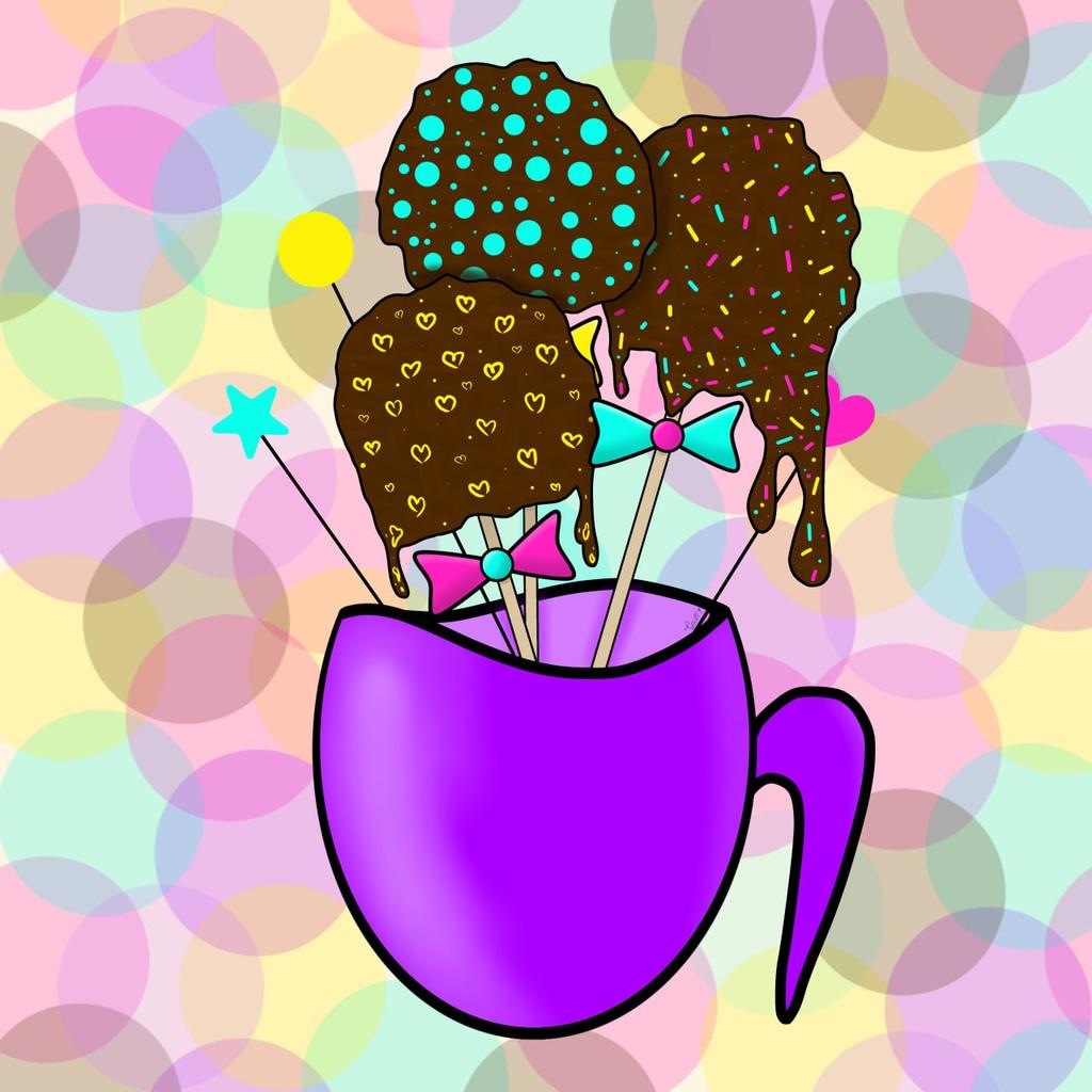 TulipART's tweet photo. @CryptoShawn88 Hello!🌷

My digital art: Ice cake pops

Brownie crumble on brandy. Creme brulee inside. Almond, cashew and pine nut in the center.

https://t.co/9tFWgPHUEt https://t.co/V3i2JSjg2k