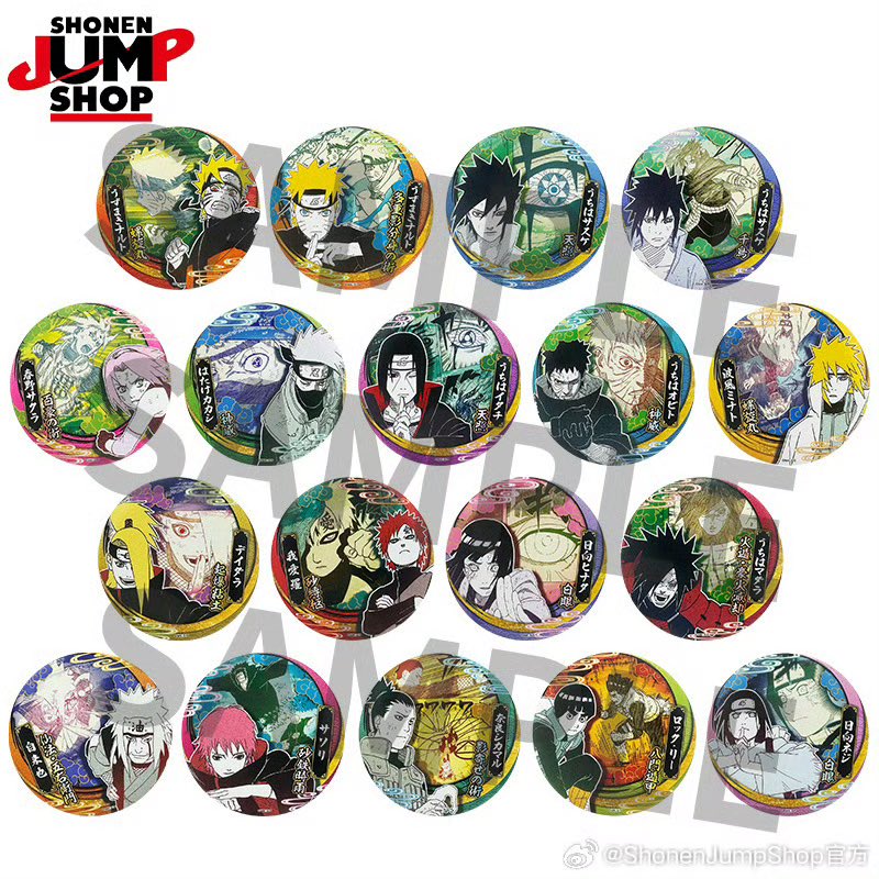 中国）SHONEN JUMP SHOP 火影忍者「疾风迅雷徽章」缶バッジ（ランダム