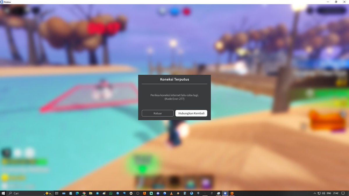 Egi07Riot's tweet photo. @IndiHome @kemkomdigi @OmbudsmanRI137 @BPKN_RI Disconnect lagi jam 21:42 game Roblox https://t.co/co9g1xymoH