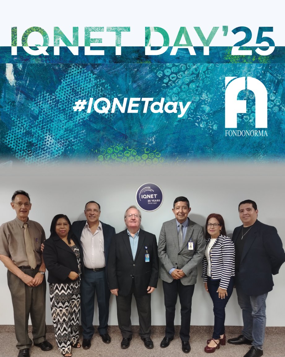 FONDONORMA's tweet image. 11 de noviembre de 2025: ‘Feliz Día IQNET’ - Celebramos décadas de experiencia compartida, reconocimiento mutuo y mejora continua en todos los sectores y más allá de las fronteras.

#IQNETday