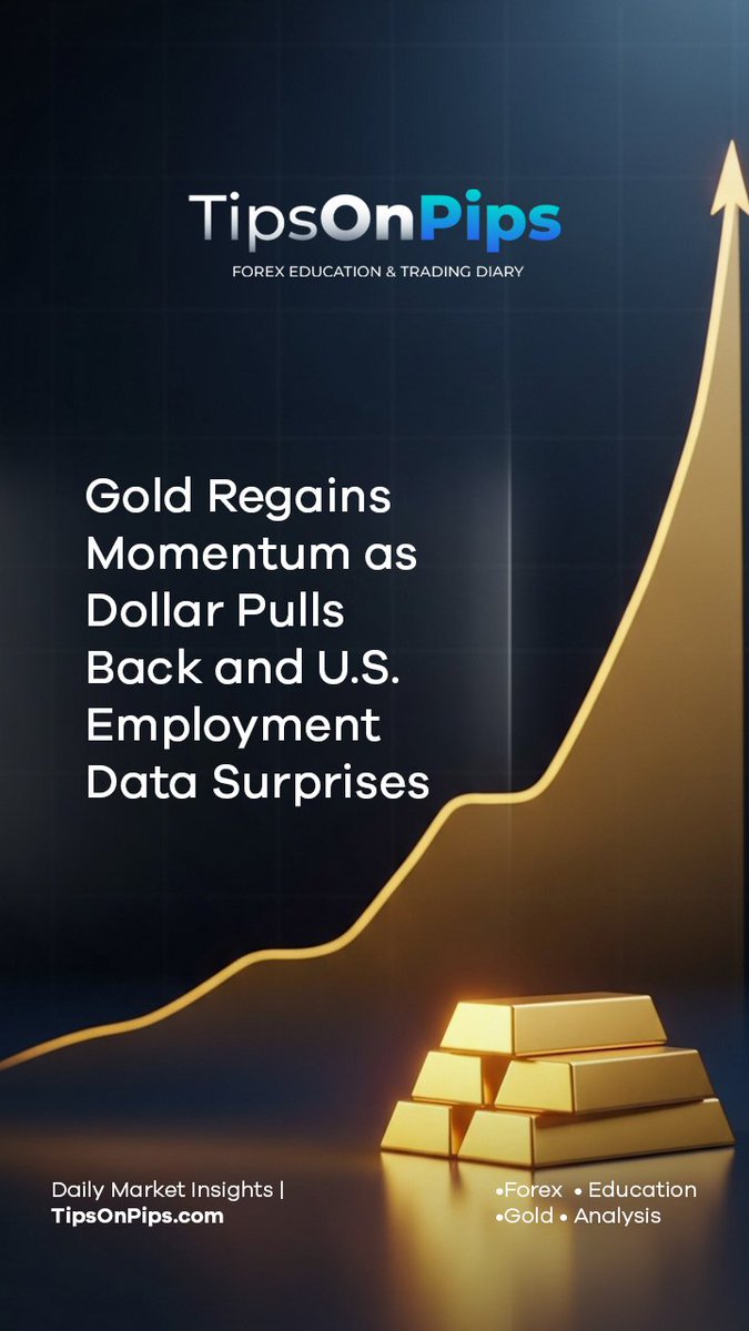 tipsonpips_'s tweet image. Gold climbed as the U.S. dollar slipped from a four-month high and investors weighed the longest U.S. government shutdown in history. Spot gold neared $4,000/oz after earlier reaching $4,027 and the dollar index hit 100.23.

Strong private employment numbers added complexity:…