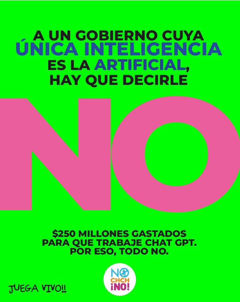 Papito querido, que NO te vean la cara de cojudo.

Una Constitución NO se hace con inteligencia artificial, sino con gente capacitada y especializada.

QUEREMOS CALIDAD. Por sentido común, #VOTANO #NochchNO 
Defiende tu Constitución que es tuyaaaaaa