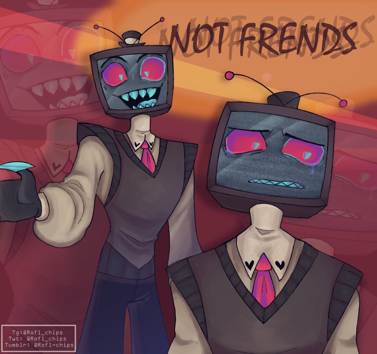 Rofl_chips's tweet photo. 📺  wtf bro, why you so soft??

#HazbinHotel #HazbinHotelFanart #hazbinhotelseason2 #Vox
#HazbinHotelVox https://t.co/lW1GltskEs