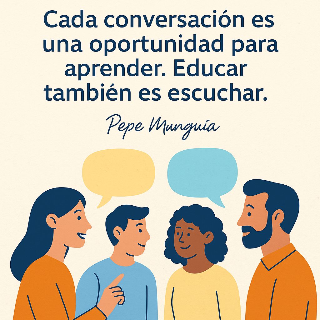 jogumh's tweet photo. 🗣️ Escuchar también enseña.
#AprendizajeMutuo #EscuchaActiva #PepeMunguía https://t.co/p2AUQKVDDn