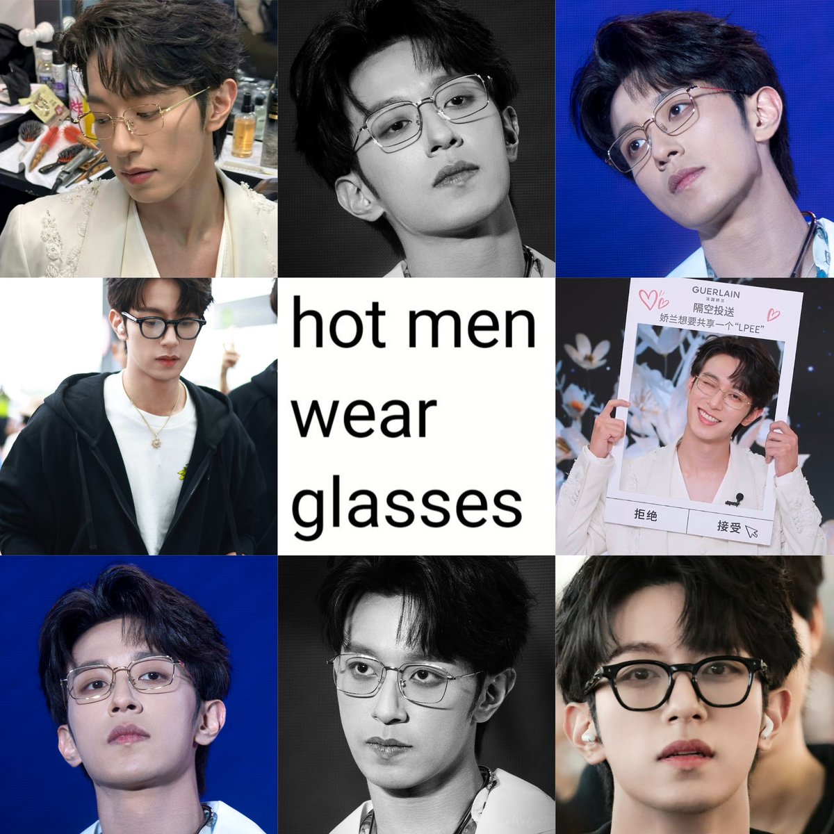 XuLiquanlin's tweet photo. Men with glasses never wrong https://t.co/BZL9FbN6Bc