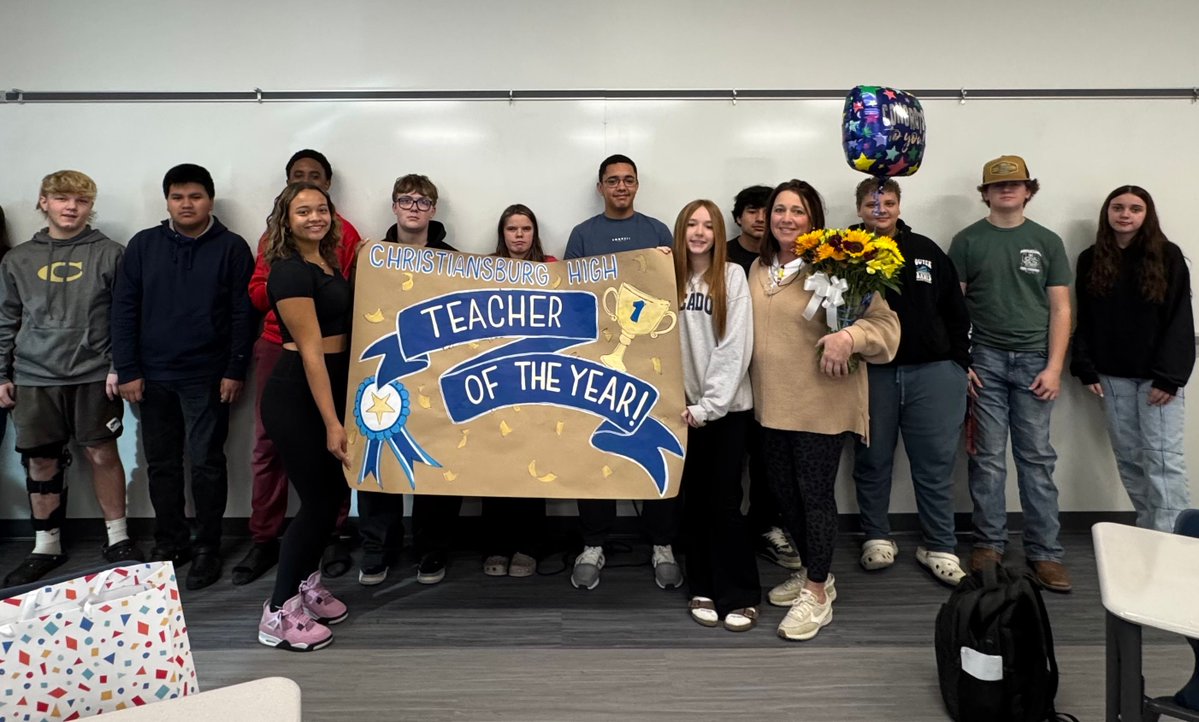 CONGRATULATIONS TO MS. JODI RACCUIA ON BEING NAMED THE 2025-26 TEACHER OF THE YEAR FOR CHS!!! 

We are so fortunate to have you as a part of the team at CHS!    Well deserved!
