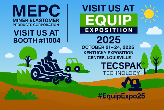 TecsPak's tweet image. MEPC had a standout week at @equipexposition 2025!

 From live demos to great conversations at Booth #11004, our team showcased how TecsPak®by Miner Elastomer® keeps outdoor power equipment running stronger, longer. 

linkedin.com/posts/the-soci…