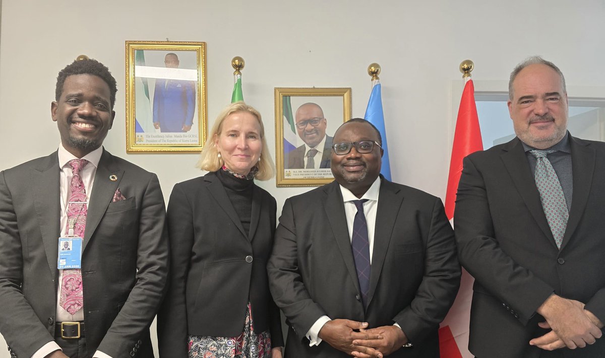 H.E. Amb. Gberie met with UNFPA Chief Ms. Fenger and team to discuss strengthening reproductive &amp; maternal health, addressing GBV &amp; harmful practices, empowering communities &amp; advancing data-driven policy. The Mission looks forward to continued cooperation with <a href="/UNFPA/">UNFPA</a> 🇸🇱🤝🇺🇳