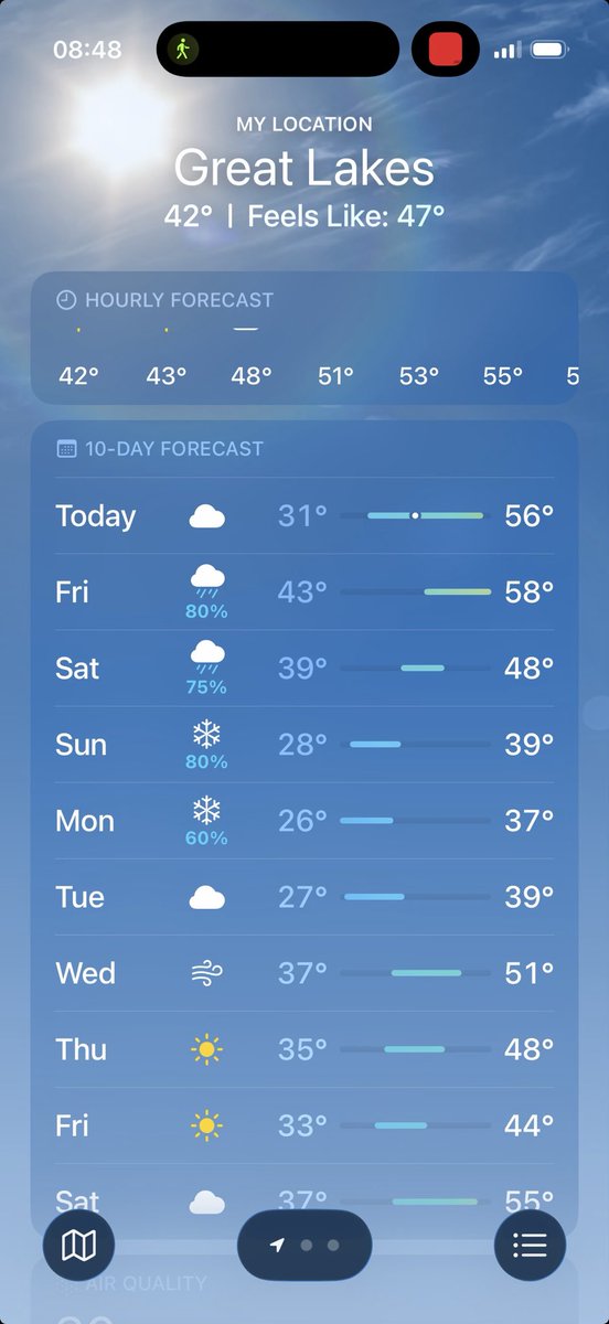 _AD2010's tweet image. Damn we got snow coming soon! I ain’t ready for it lol need to get back to Cali asap!