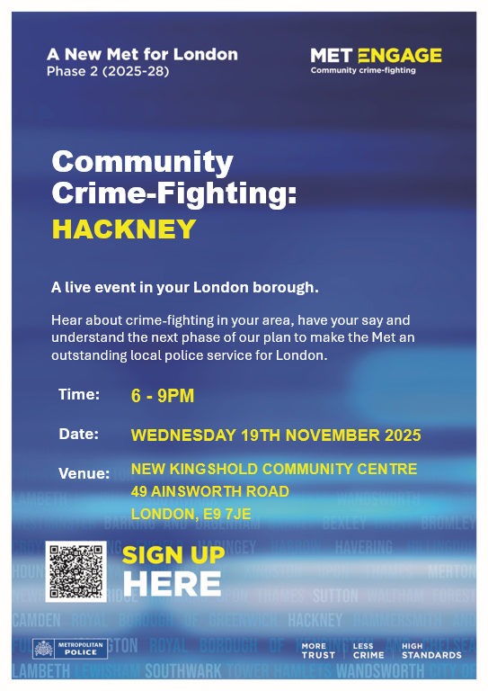 Hackney Police tweet media