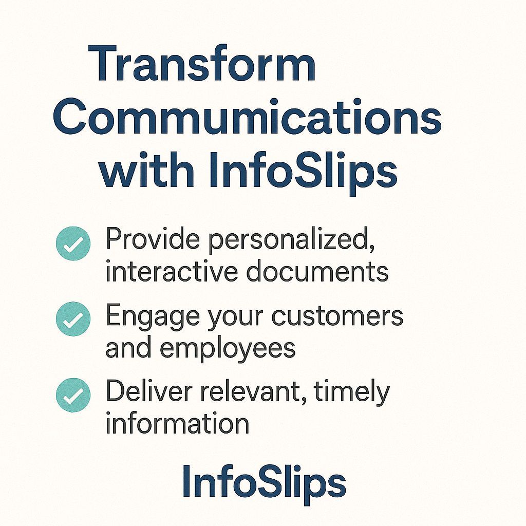 InfoSlips's tweet image. “Customer Impact Story”
📉 Imagine a 28% drop in call-centre queries simply by switching to InfoSlips. That’s what one client achieved by turning static statements into dynamic interactive documents. #CustomerService #ROI #InfoSlips