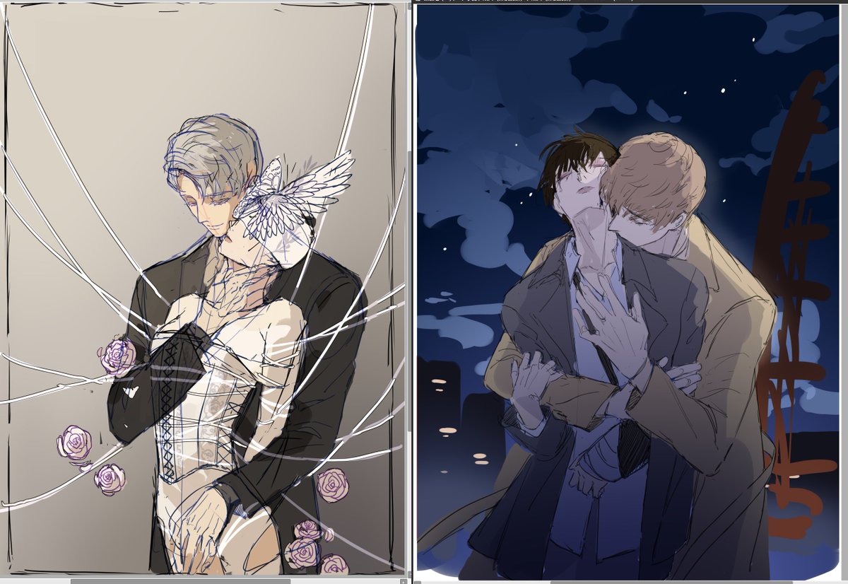 #결혼하는남자 #TheMarryingMan #要结婚的男人 1번 누르면 리더 먼저 그리기, 2번 누르면 우연 먼저 그리기 ...Press 1 to draw Leader first, Press 2 to draw Uyeon first...扣1助力先画里德，扣2助力先画宇延😃