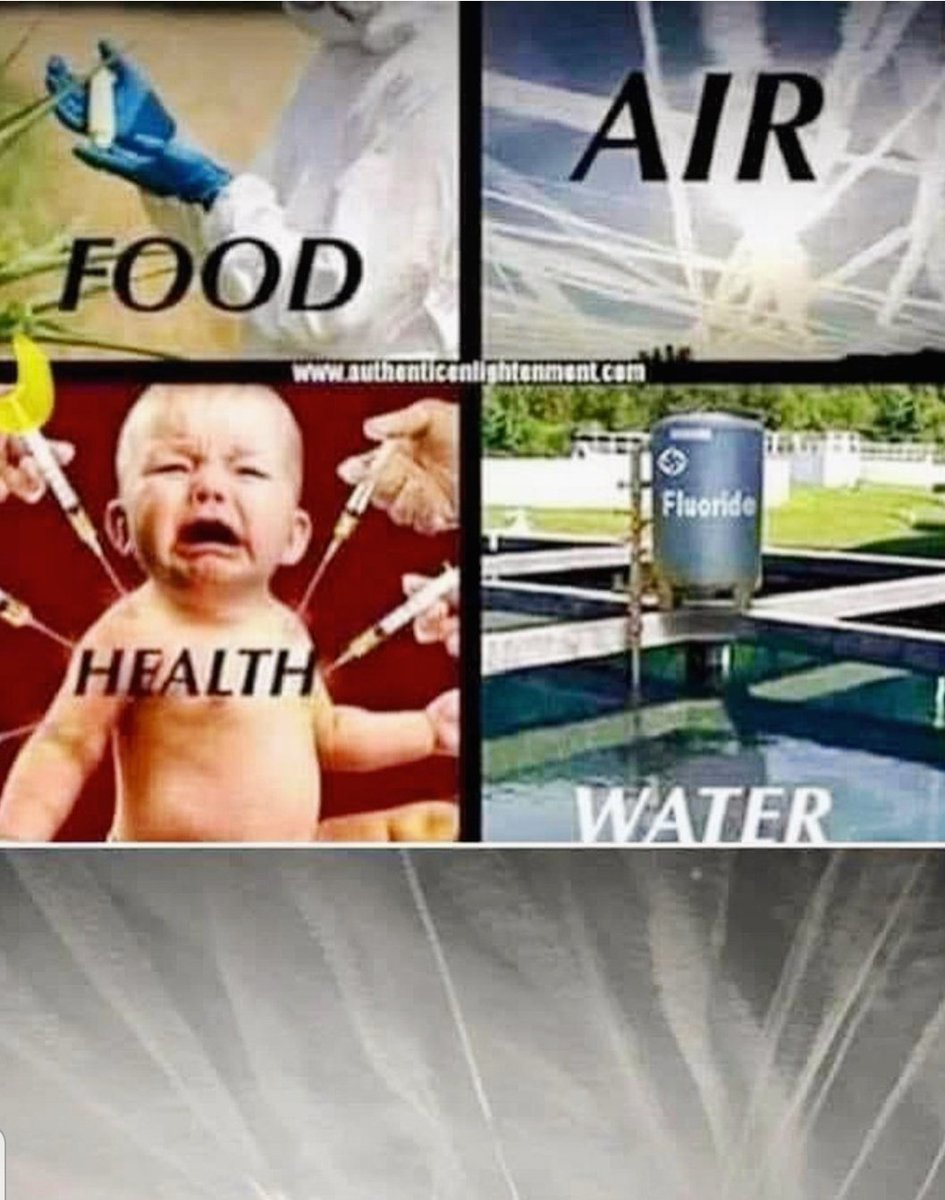 It's all connected 

You can't just fix one problem, we have to fix them all...

It's all about control, make us sick and keep us sick!!

#ReclaimOurSkies