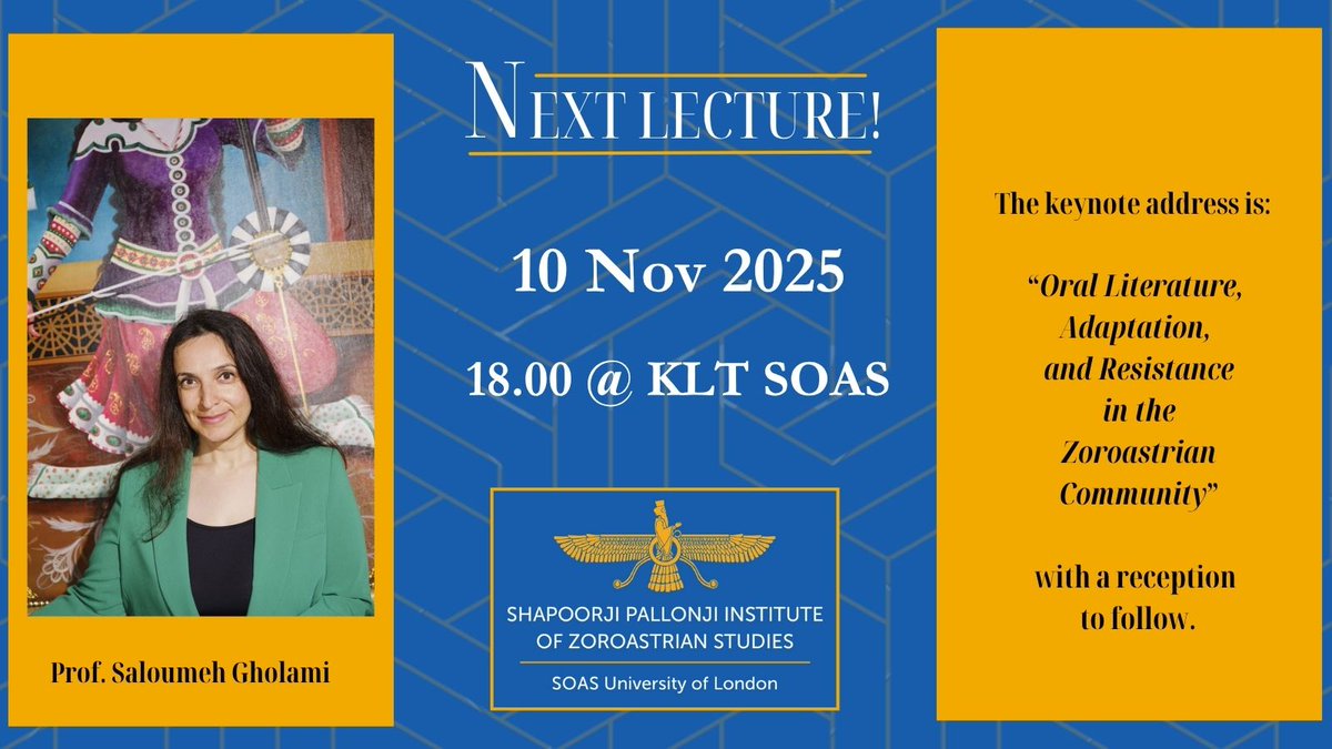 SOAS_SPIZS's tweet image. Monday&apos;s lecture- join us to hear Prof Gholami speak at SOAS - mailchi.mp/a7aea20bfe63/k…