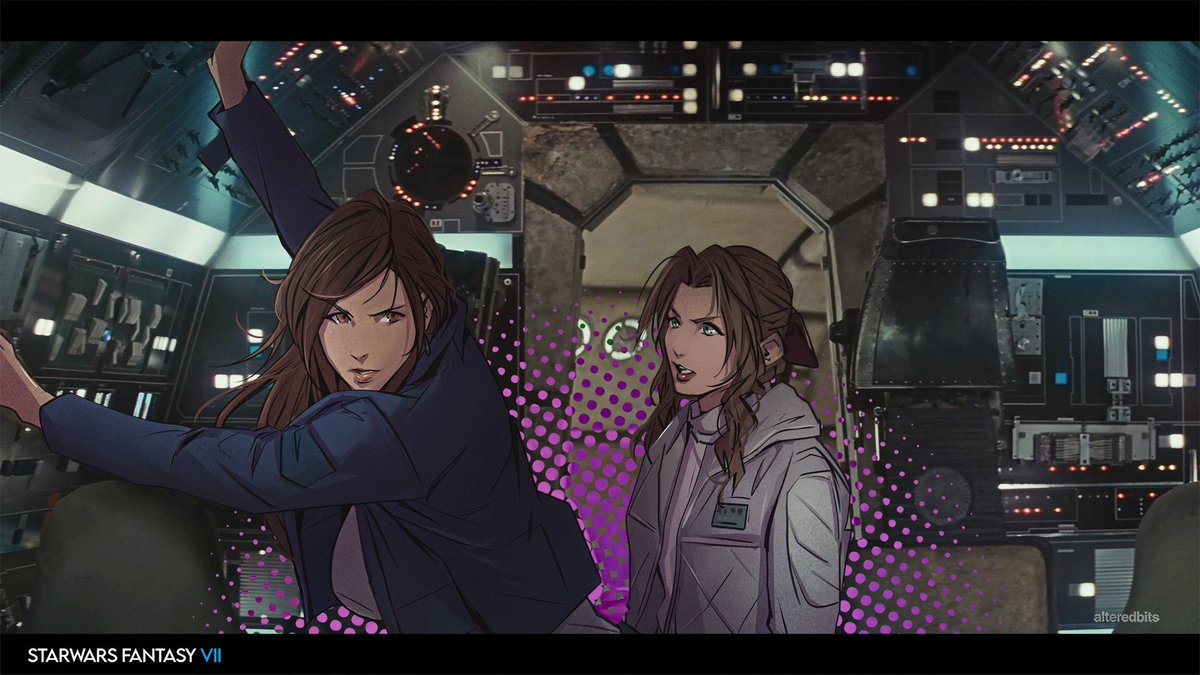 This bucket of bolts is never going to get us past that blockade.

#FF7 x #StarWars