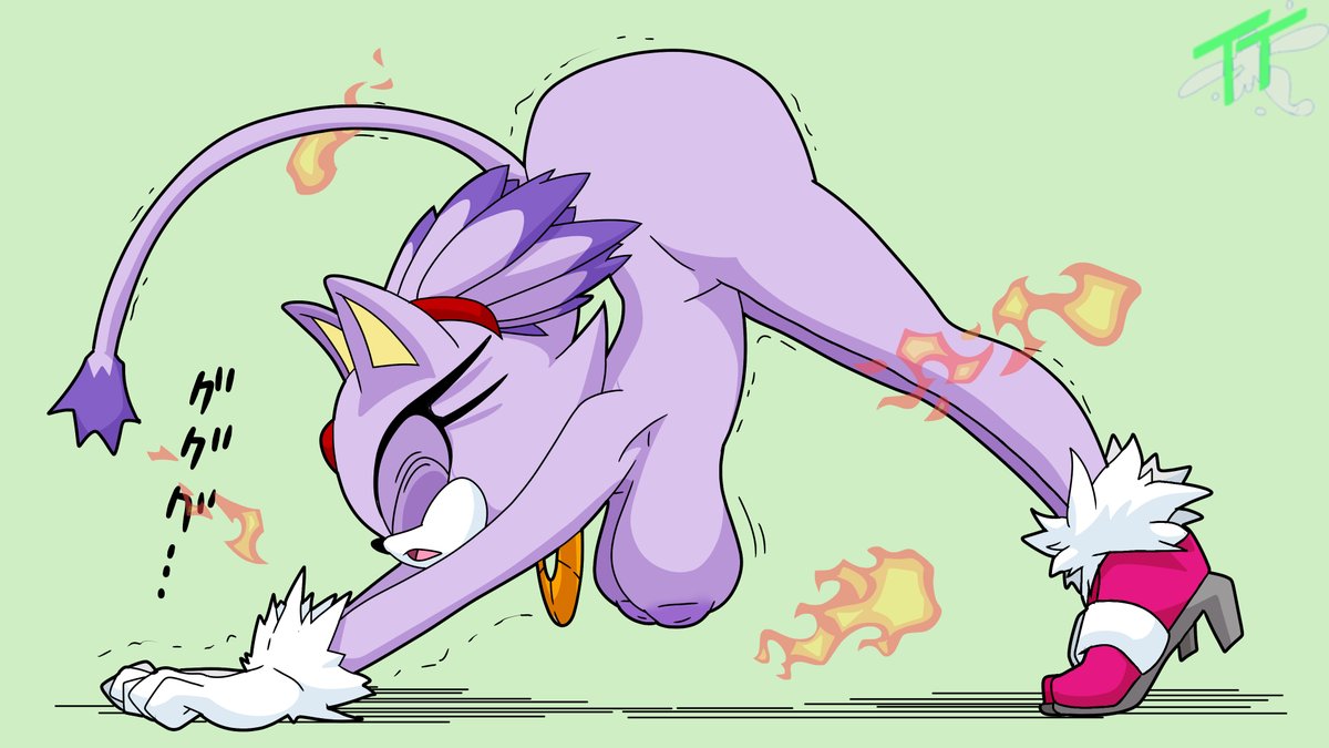 Blaze the Cat waking up and stretching from a nice nap.

#blazethecat #SonicTheHedgehog #sonicfanart #BLEACH #nsfw #rule34