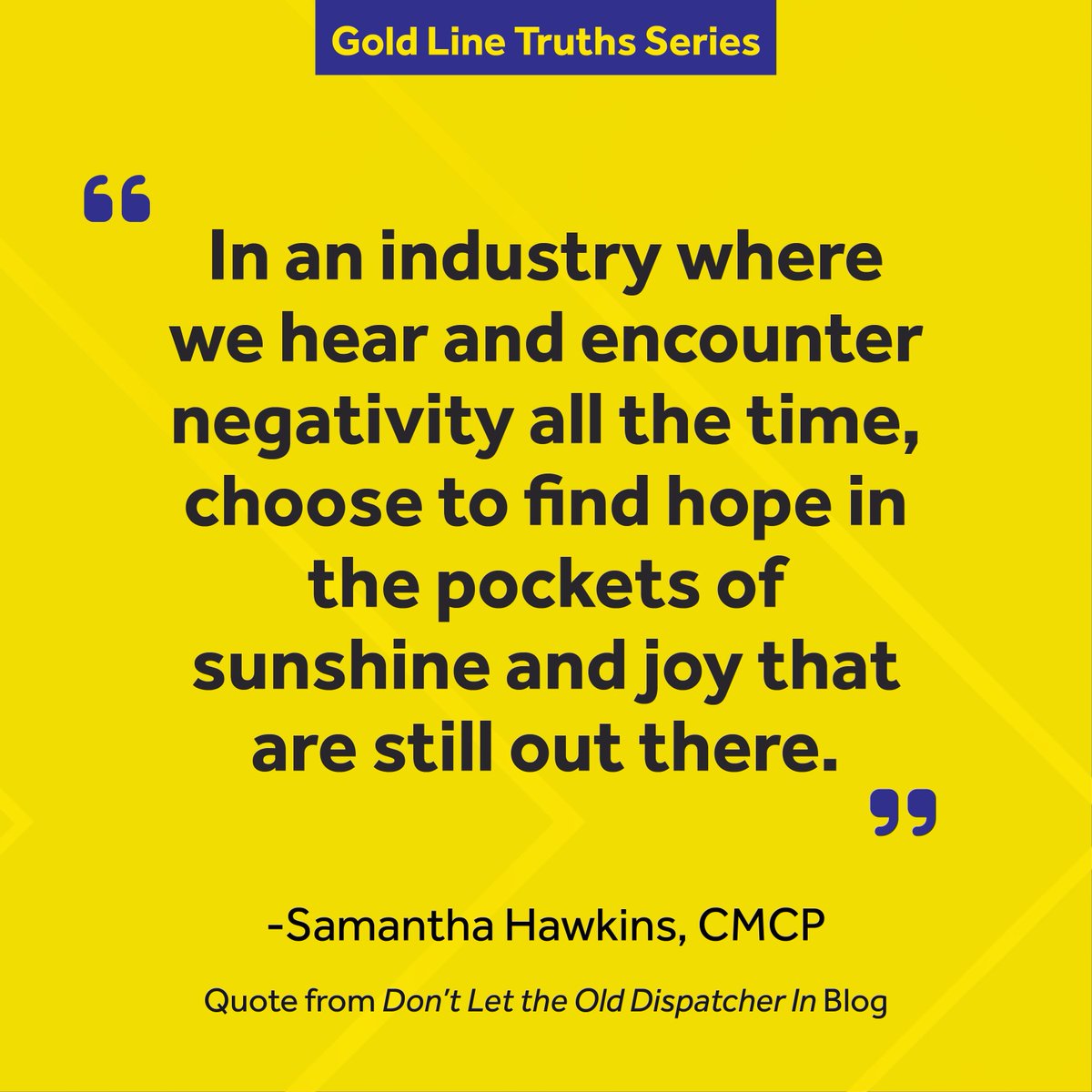 Negativity may be part of the job, but so is the choice to look for the pockets of sunshine and joy still out there. ☀️ Full blog here: exacom.com/learning-cente…