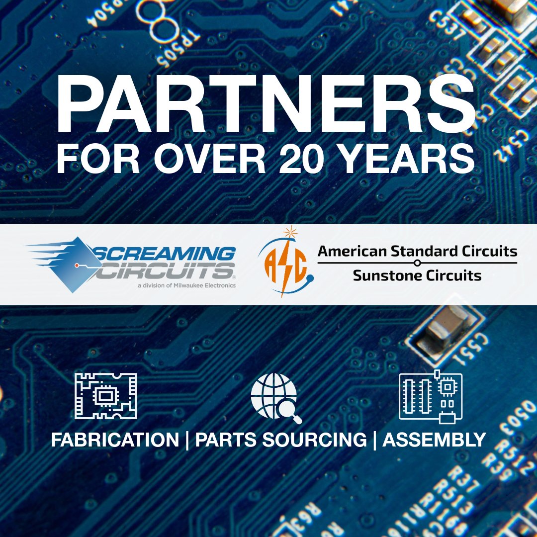 pcbassembly's tweet image. From design to assembly, our 20+ year partnership with ASC Sunstone Circuits ensures seamless, reliable PCB solutions for engineers who demand precision. Discover more: bit.ly/4nCOqZo #pcbmanufacturing #pcbassembly #electronicsmanufacturing #pcbfabrication