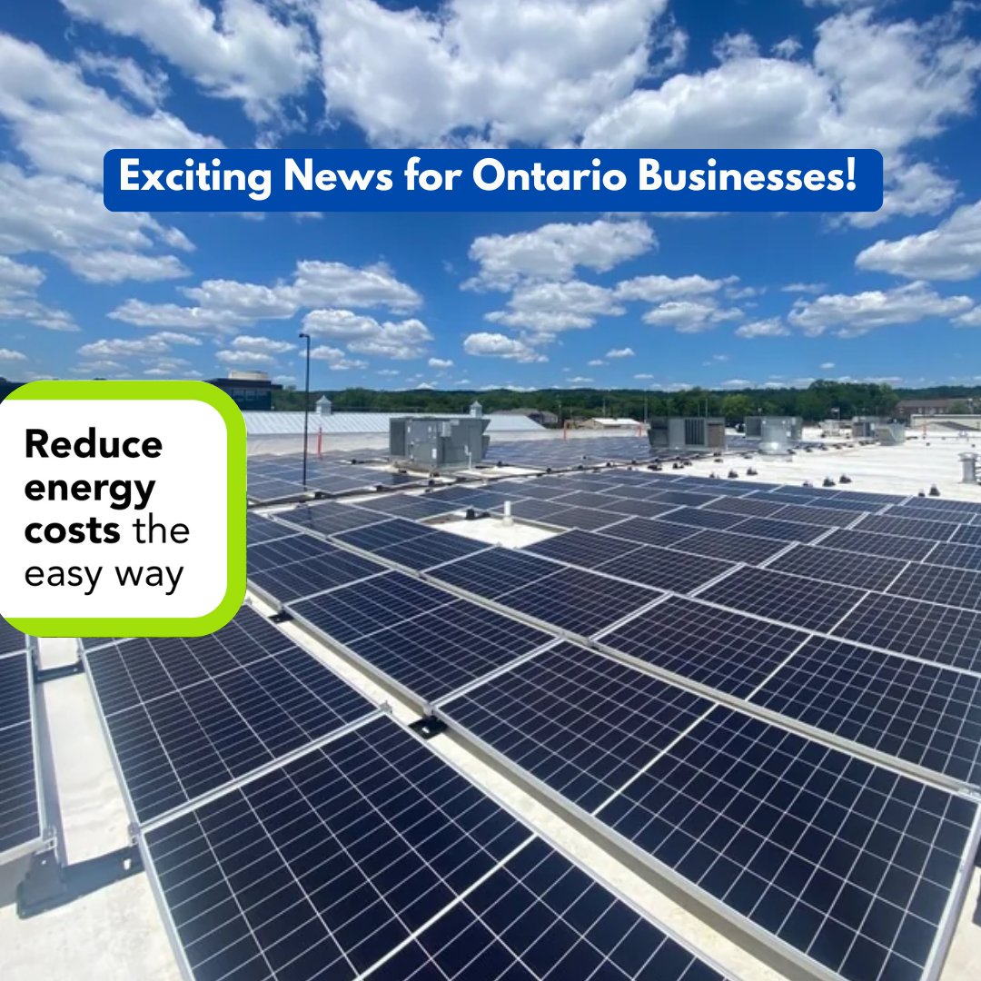 We're excited to announce that the Save on Energy Retrofit program has expanded solar PV incentives for businesses across Ontario! 🌞 Lower your energy costs &amp; boost sustainability. Learn more: saveonenergy.ca/News-and-Updat… <a href="/SaveonEnergyOnt/">Save on Energy</a> #SolarEnergy #Sustainability #OntarioBusiness