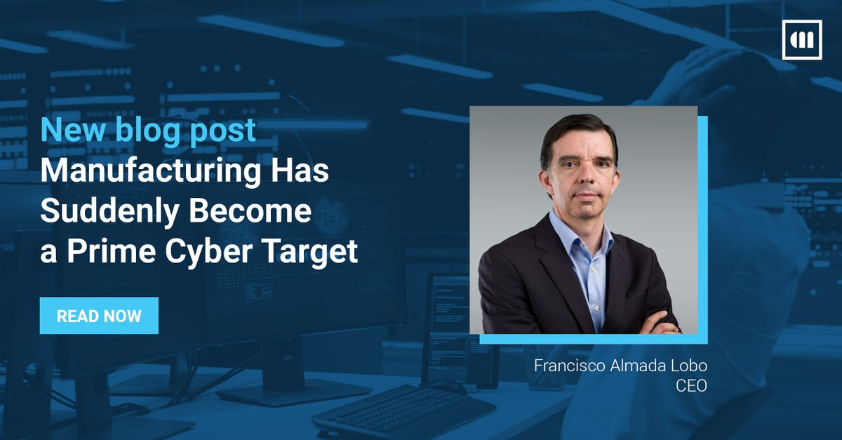 For years, manufacturers believed they were safe from cyberattacks, but 2025 is proving otherwise.

In this latest blog, Francisco Almada Lobo explains why #manufacturing has become a prime #target for cybercriminals.

Read the full #blog here:
🔗criticalmanufacturing.com/blog/manufactu…