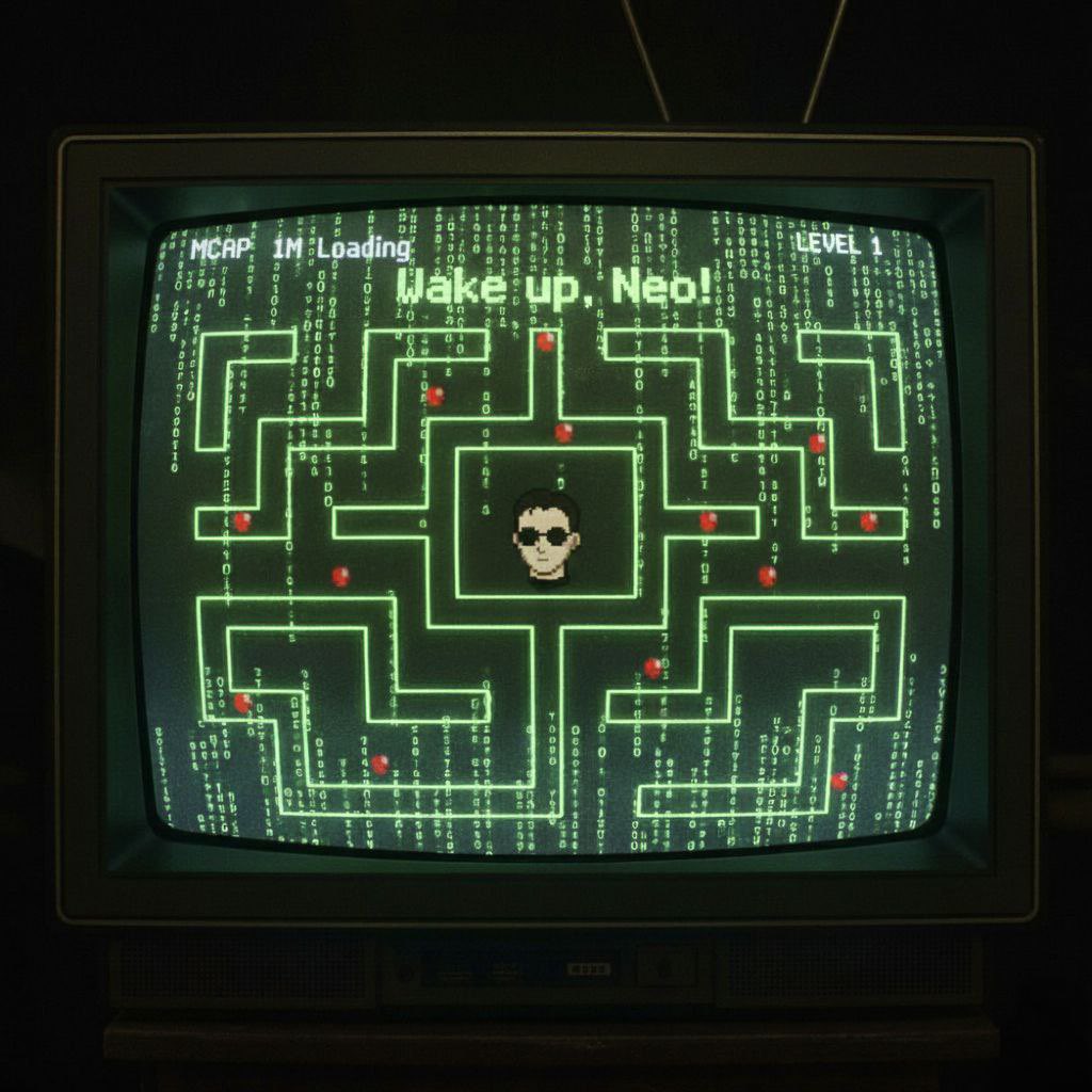 There's only one way to escape the Matrix, finish the game and get the red pill from $NEO.

There's only a limited time, so let's see who can take the red pill and escape.

Lets play a game together <a href="/TONMemeRepublic/">TON MemeRepublic</a> , Shall we?