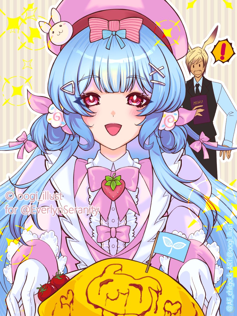 🎉 Congrats on winning the Art Raffle!  
This illustration is dedicated to <a href="/EverlynSeranity/">Sera 🐰🌊</a>🎨  

#ArtRaffle #Illustration  
© oogi_illust | for <a href="/EverlynSeranity/">Sera 🐰🌊</a>