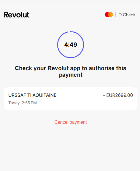 NoraxsEcom's tweet photo. OUI JE SOUHAITE CANCEL CE PAIEMENT @urssaf https://t.co/xkOBLEzpmP