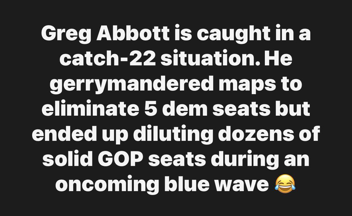 Harris Co., which I won in 2022 &amp; lost by 1% in 2024,  has 59% of TX8 population in 2026 map 
Add energized <a href="/mcdpTX/">Montgomery Co Democratic Party-TX 🟧🌻 USA 📚🌊</a> &amp; <a href="/mocoyds/">Montgomery County Young Democrats</a> to anticipated blue wave and you don't get a safe red TX8

<a href="/harrisdemocrats/">Harris County Democratic Party (HCDP)</a> <a href="/kat223/">elizabeth 🌊</a> <a href="/thecorpmex/">AL X , the deboosted democrata</a> <a href="/MikeOkuda/">Michael Okuda</a> <a href="/CrayKain/">Dr Kat Kain 🌊 #DemCast #GOP=GreedOverPeople</a> <a href="/dccc/">DCCC</a> <a href="/BlueWave2026/">Turn Texas Blue #VoteBlueEveryElection🤠🌊</a>  <a href="/MomsAGAbbott/">MothersAgainstGregAbbottPAC/MothersforDemocracyPAC</a>