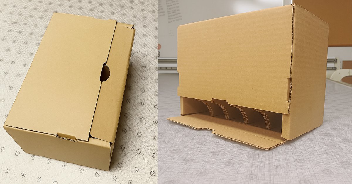 atlascontainer's tweet image. 📦 Smart. Simple. Self-Locking. Our favorite kind of triple threat!

Our design team created this custom corrugated box to neatly dispense five variations of a product. No tape, no glue, just clever engineering.

100% #corrugated. 100% #functionalpackaging