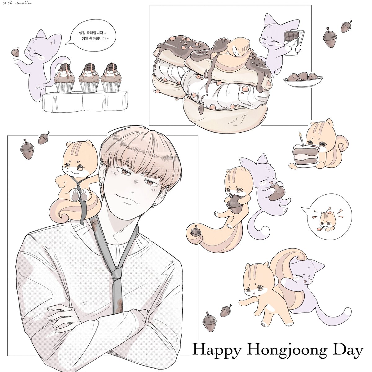 happy captain day! 🐿🌰
#NO1ShinesLikeHongjoong
#영원한_넘버원캡틴쭝_생일