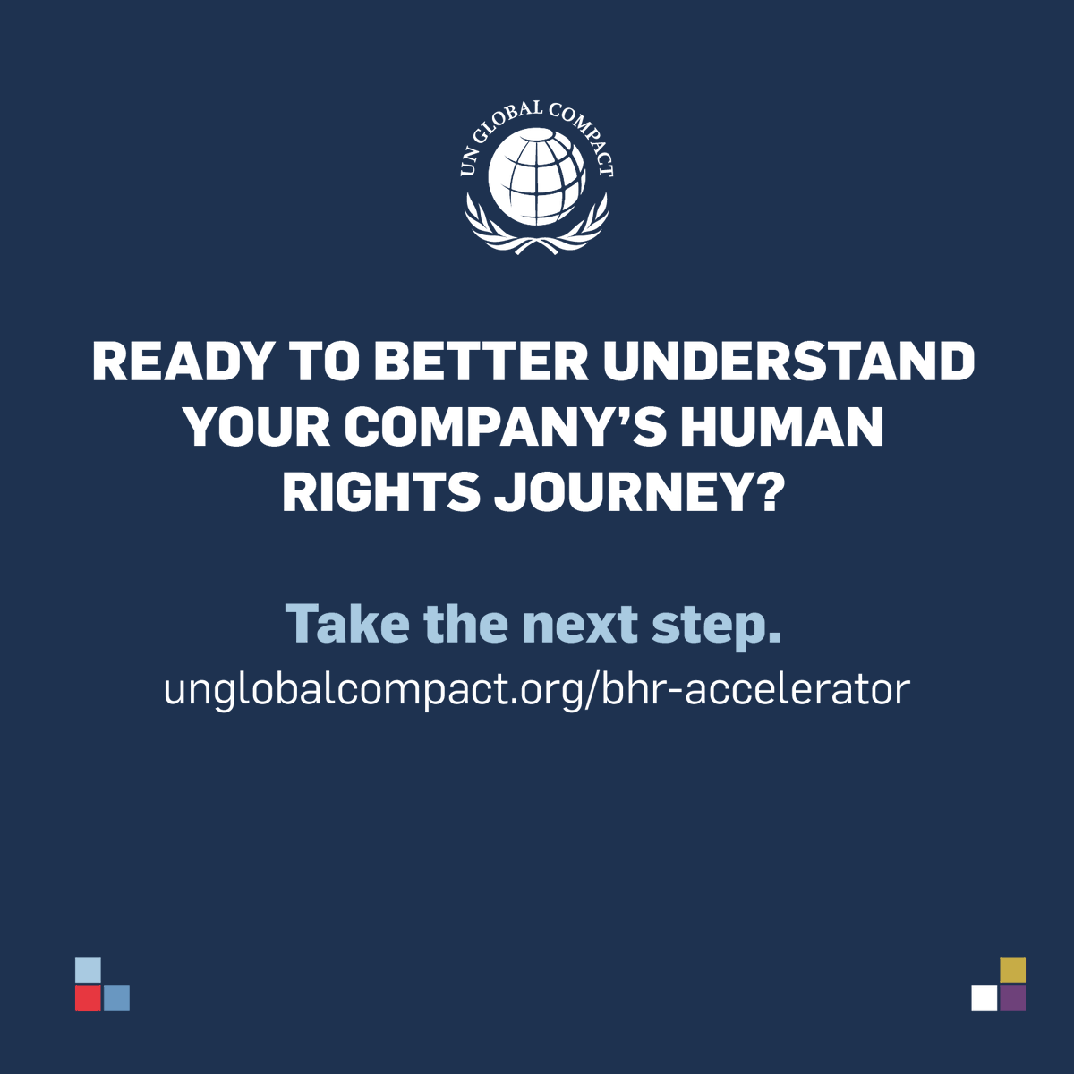 Achieving the SDGs is not possible without bold action on human rights.

The Business &amp; Human Rights Accelerator activates companies across industries and regions to move from commitment to action on human rights and labour rights. Over the course of six months, participants